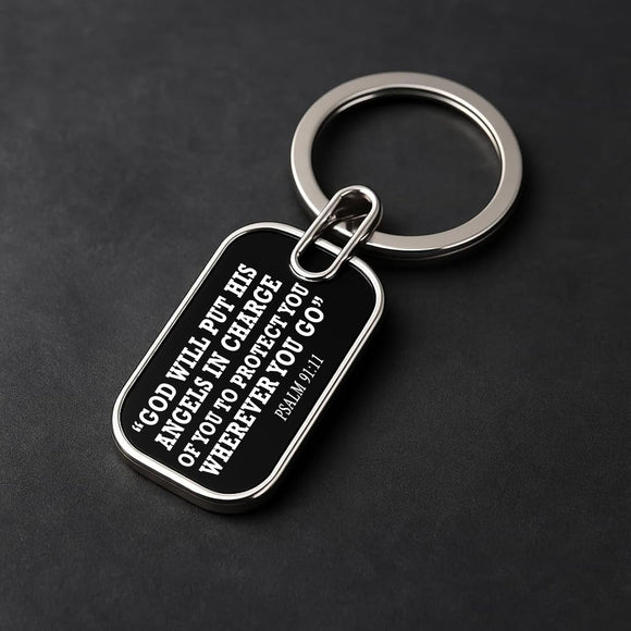 Psalms 91:11 - Keychain