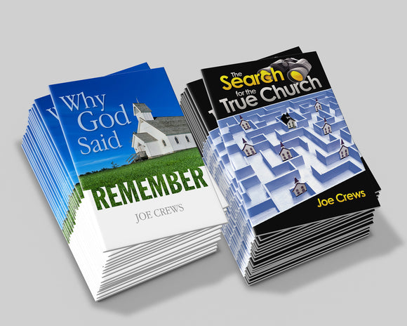 Outreach Pack - The Search for the True Church & Why God Said Remember Pocketbooks - English